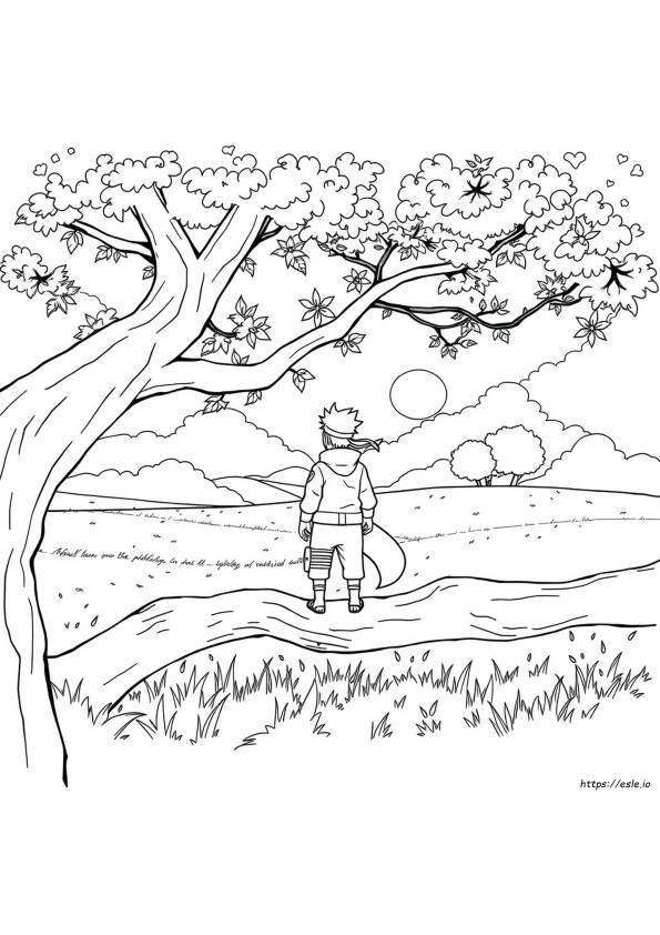 Gambar Mewarnai Naruto
