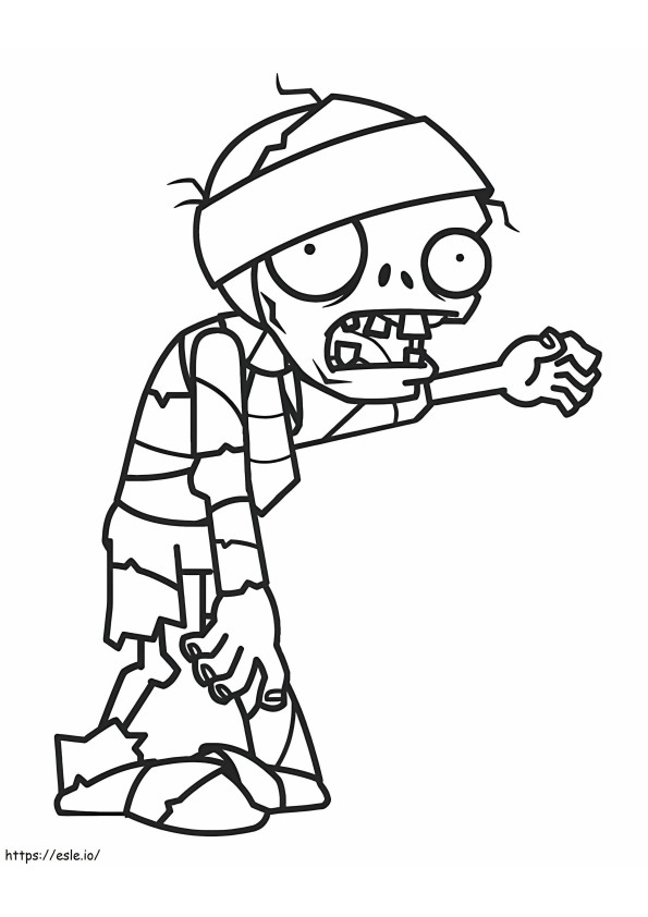 Plant Zombies Vs Zombies coloring page