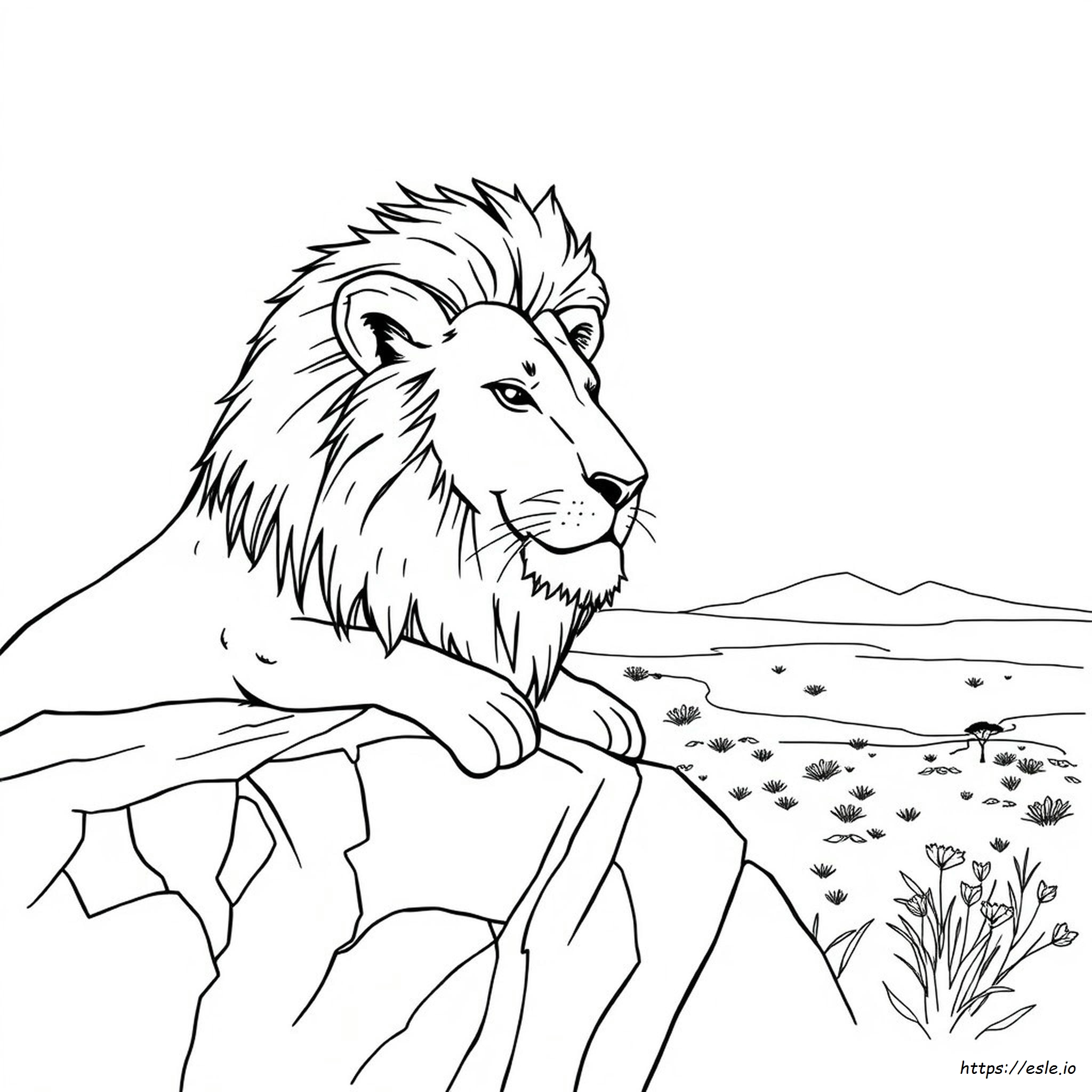 Lion Head Coloring Pages For Adults