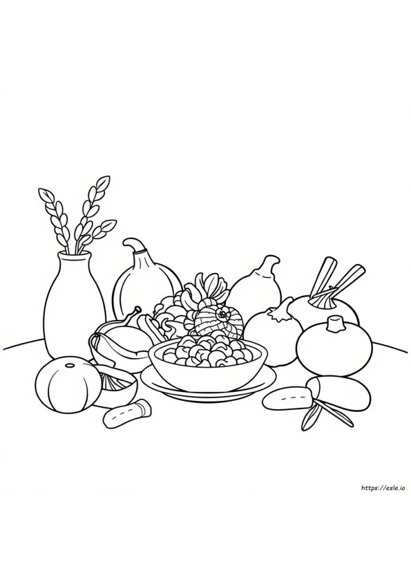 Gambar Mewarnai Makanan
