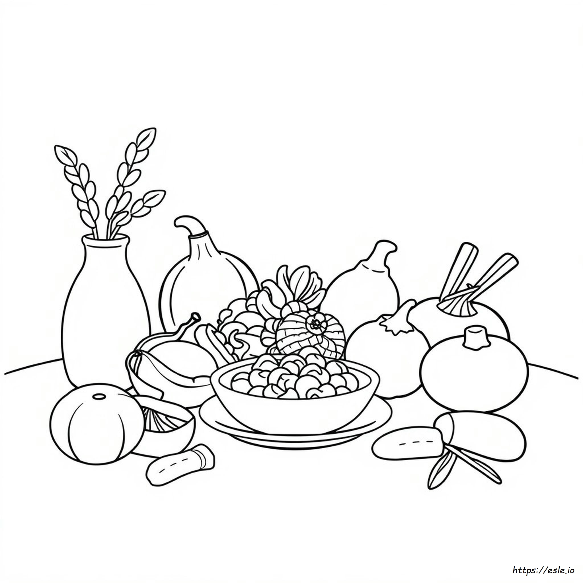Dibujo De Comida Para Colorear