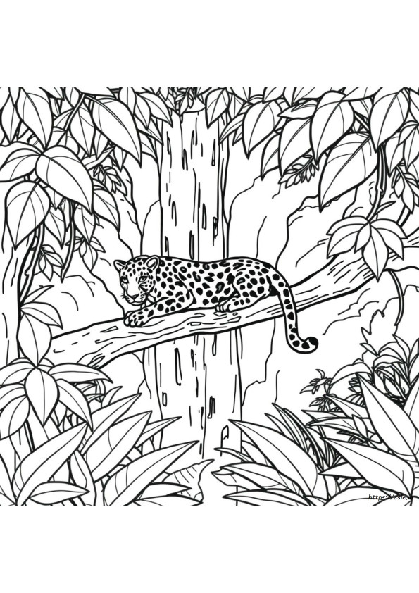 Gambar Mewarnai Hutan Realistis