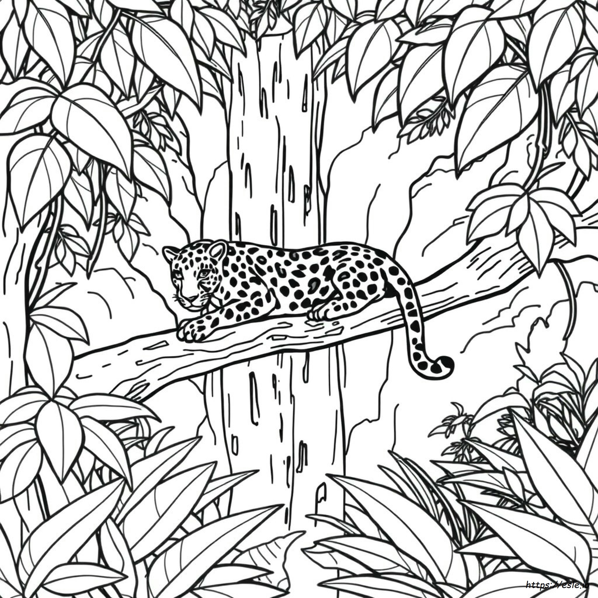 Realistic Jungle Coloring Pages