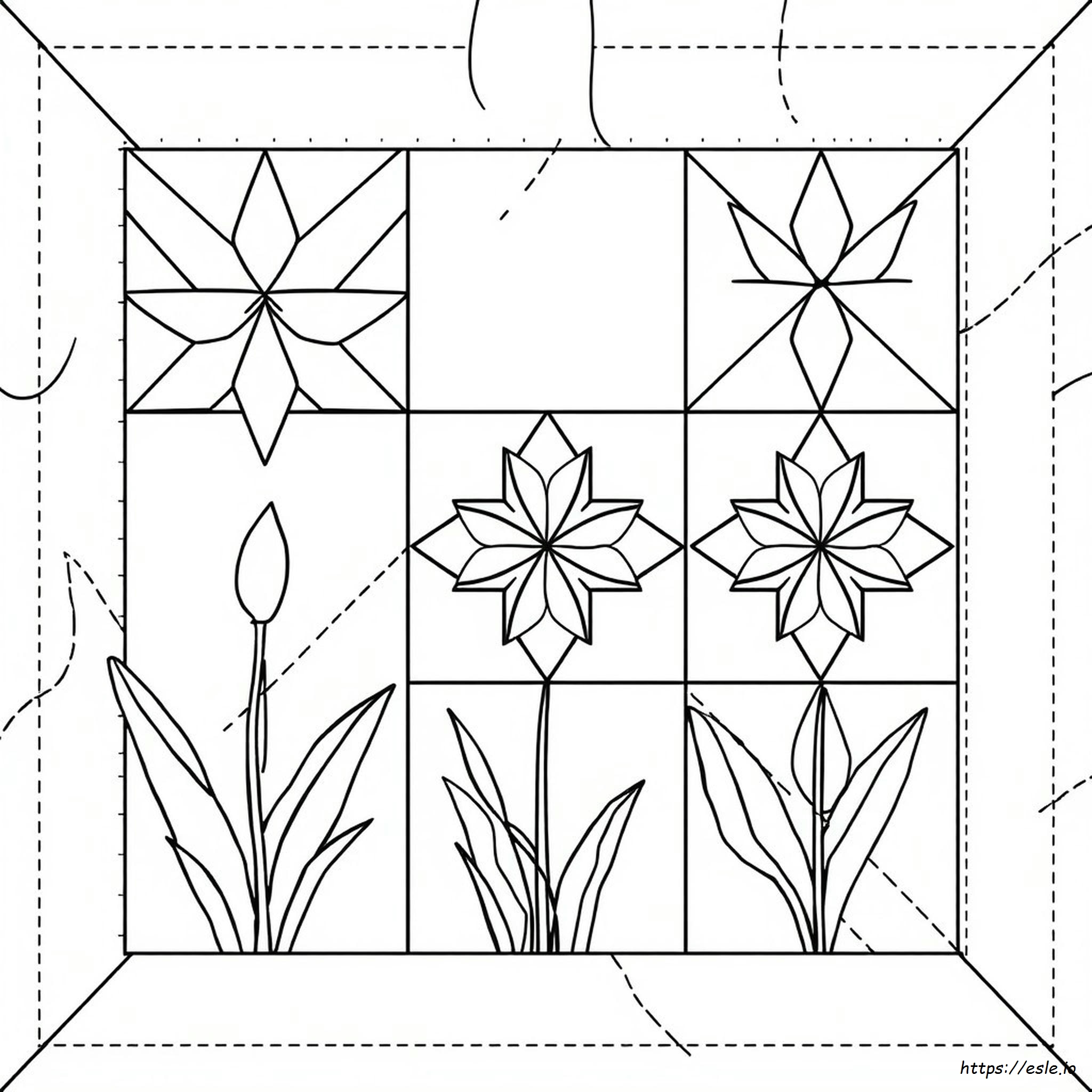 Plantillas Gratis Para Colorear De Bloques De Patchwork