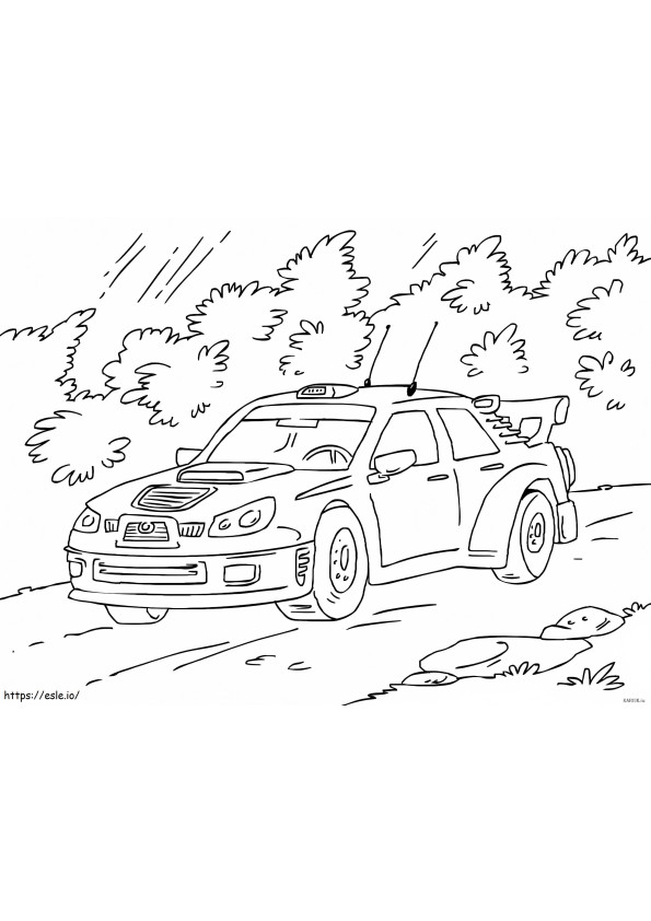 Race Car 15 coloring page
