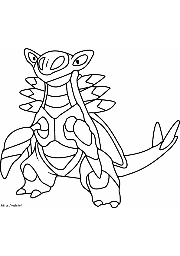 Coloriage Armaldo dans Pokémon à imprimer dessin