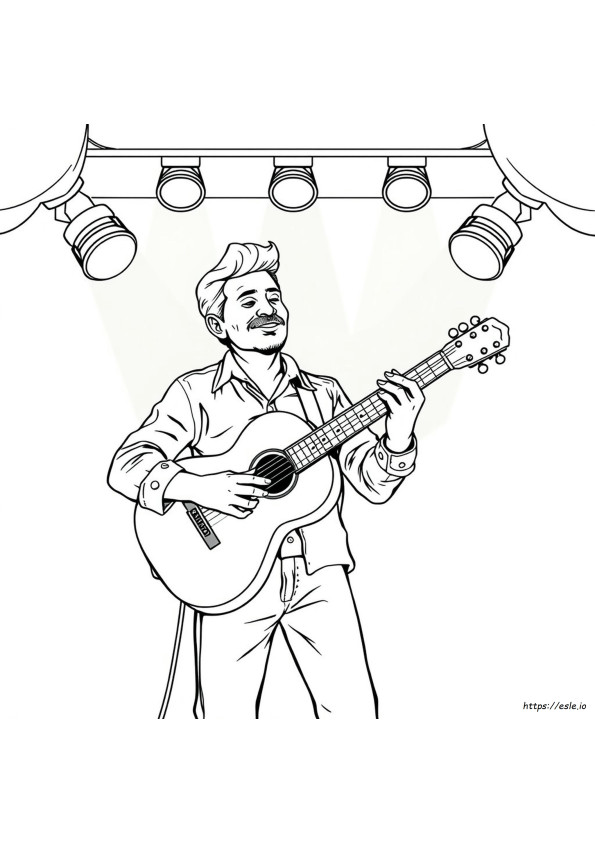 Meksiko Gitar Mewarnai Gambar