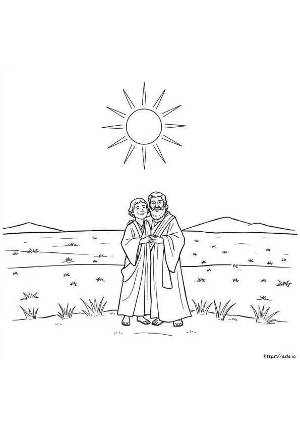Elia Dan Elisa Gambar Mewarnai
