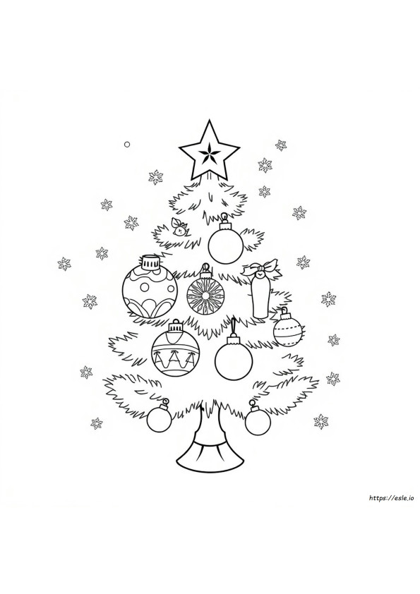 Ornamen Natal Gambar Mewarnai