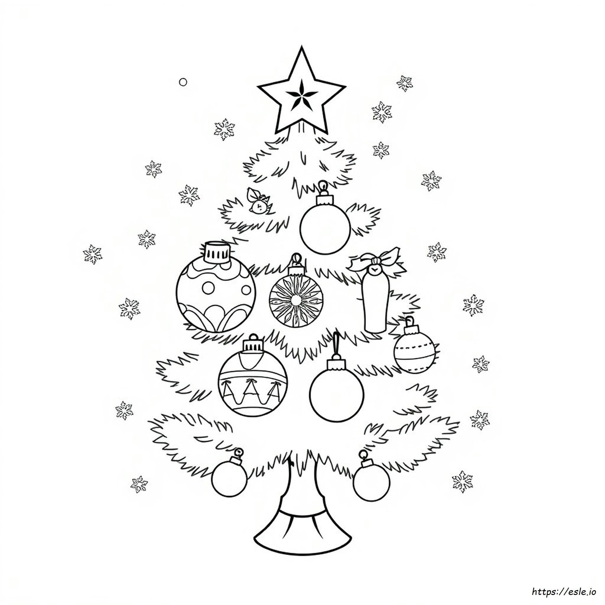 Ornamento Di Natale Da Colorare