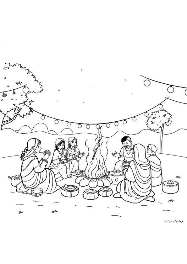 Lohri Gambar Untuk Mewarnai