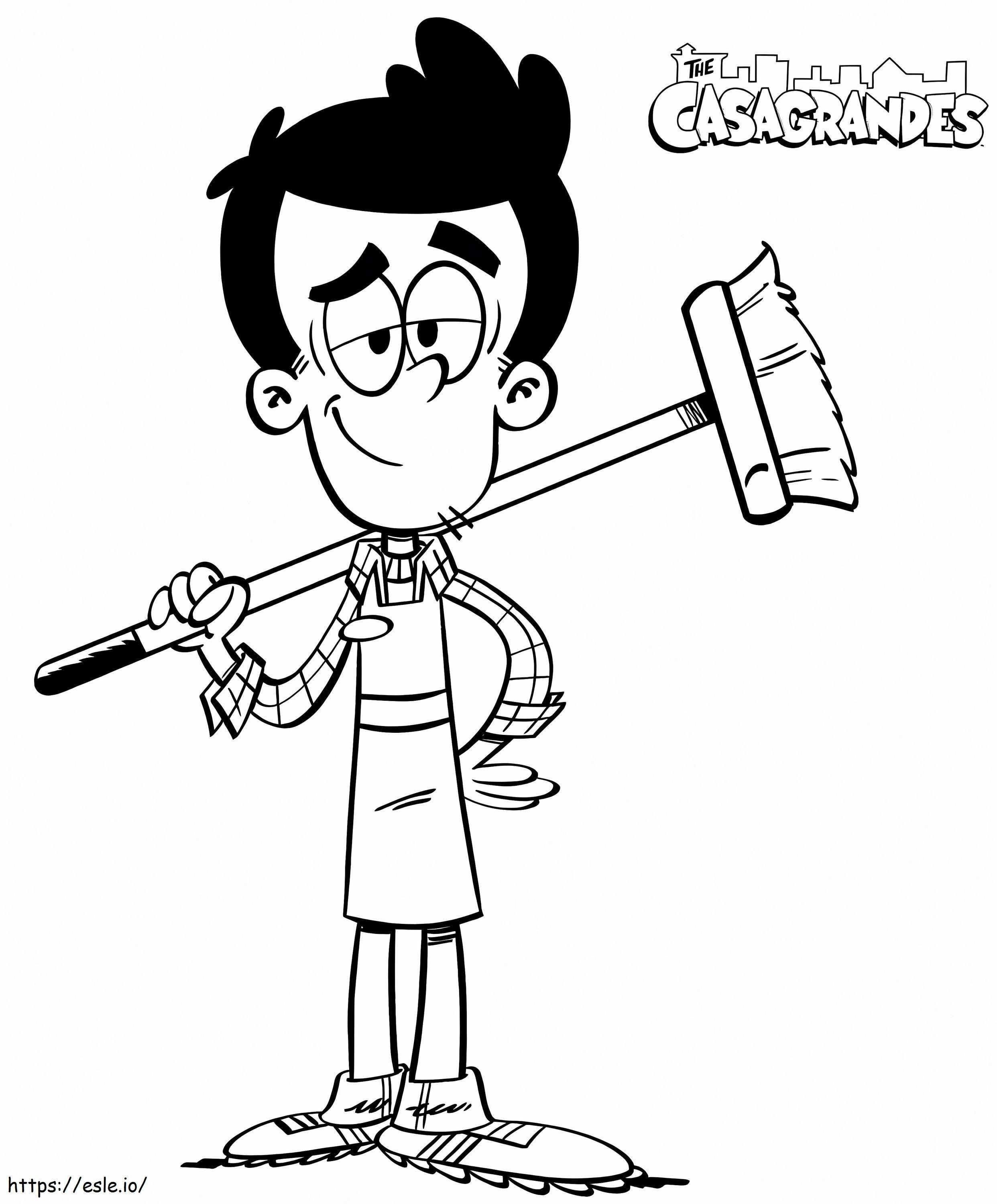 Bobby Santiago From The Casagrandes coloring page