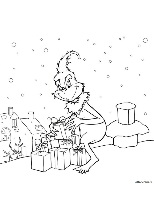 Gambar Buku Mewarnai Grinch