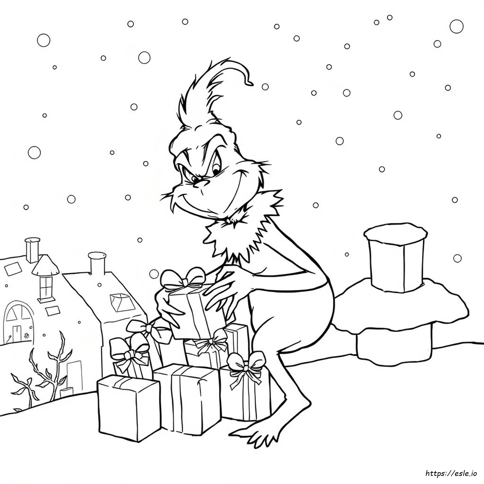 Grinch Coloring Book Pages