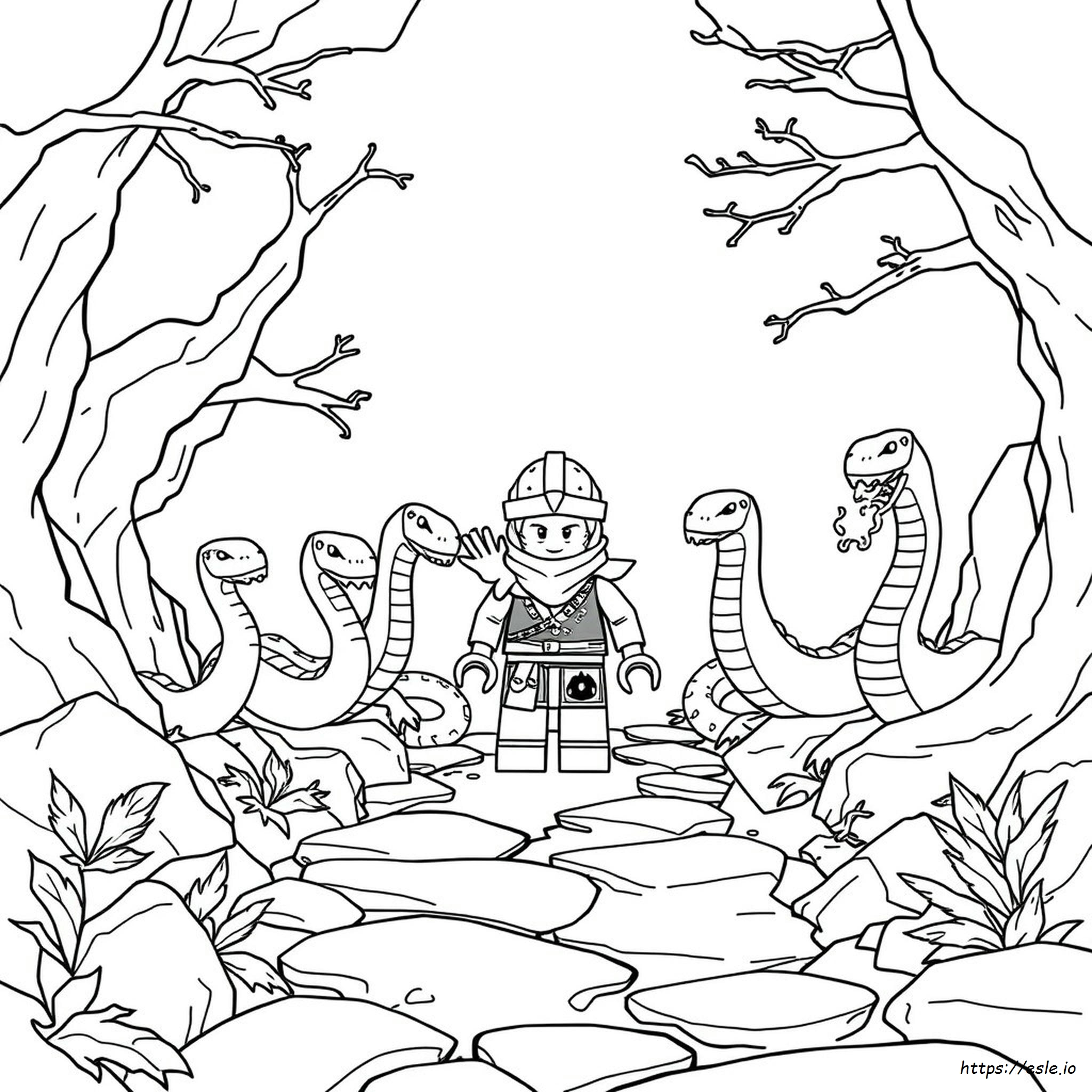 Pagina Da Colorare Serpenti Anacondrai Ninjago