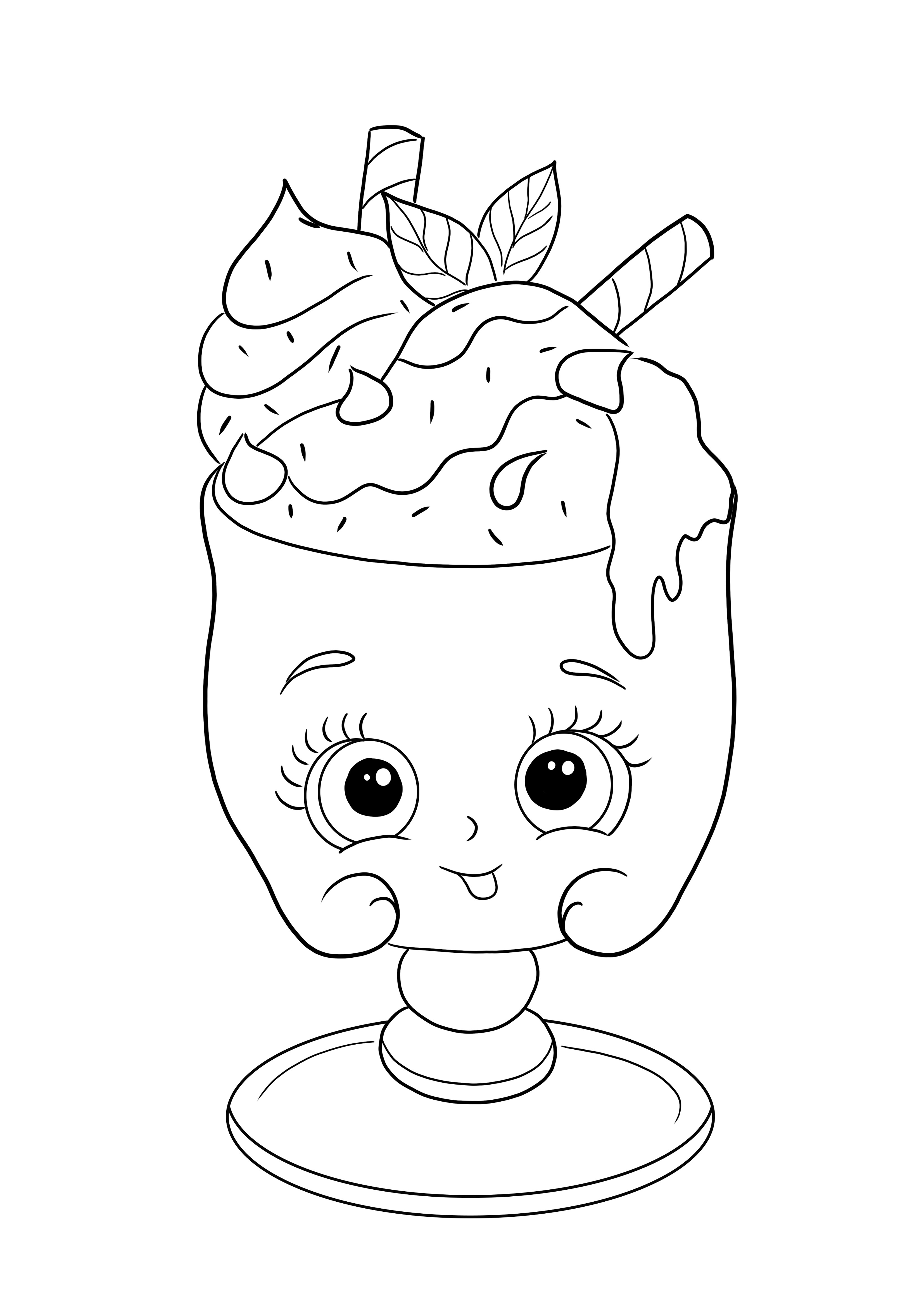 Choc Mint Charlie Shopkin-to color and download for free