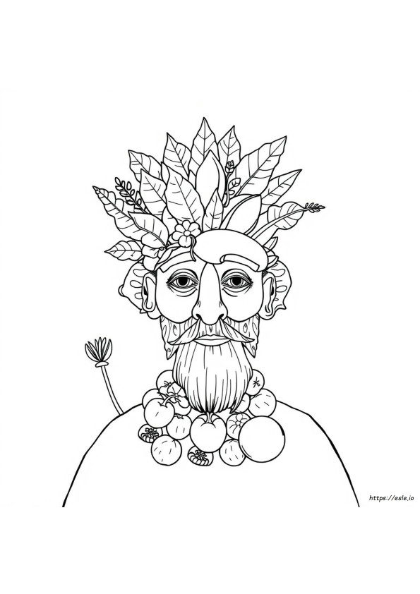 Gambar Mewarnai Giuseppe Arcimboldo