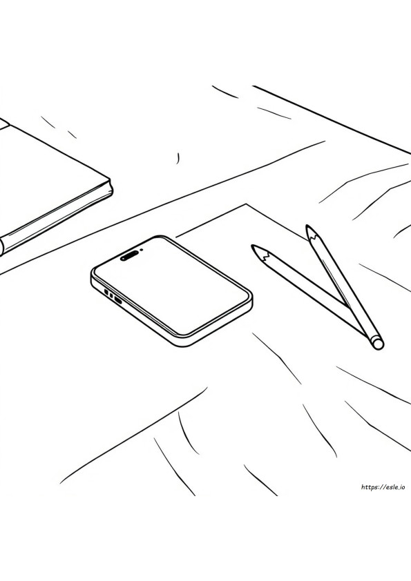 Gambar Mewarnai Handphone Iphone
