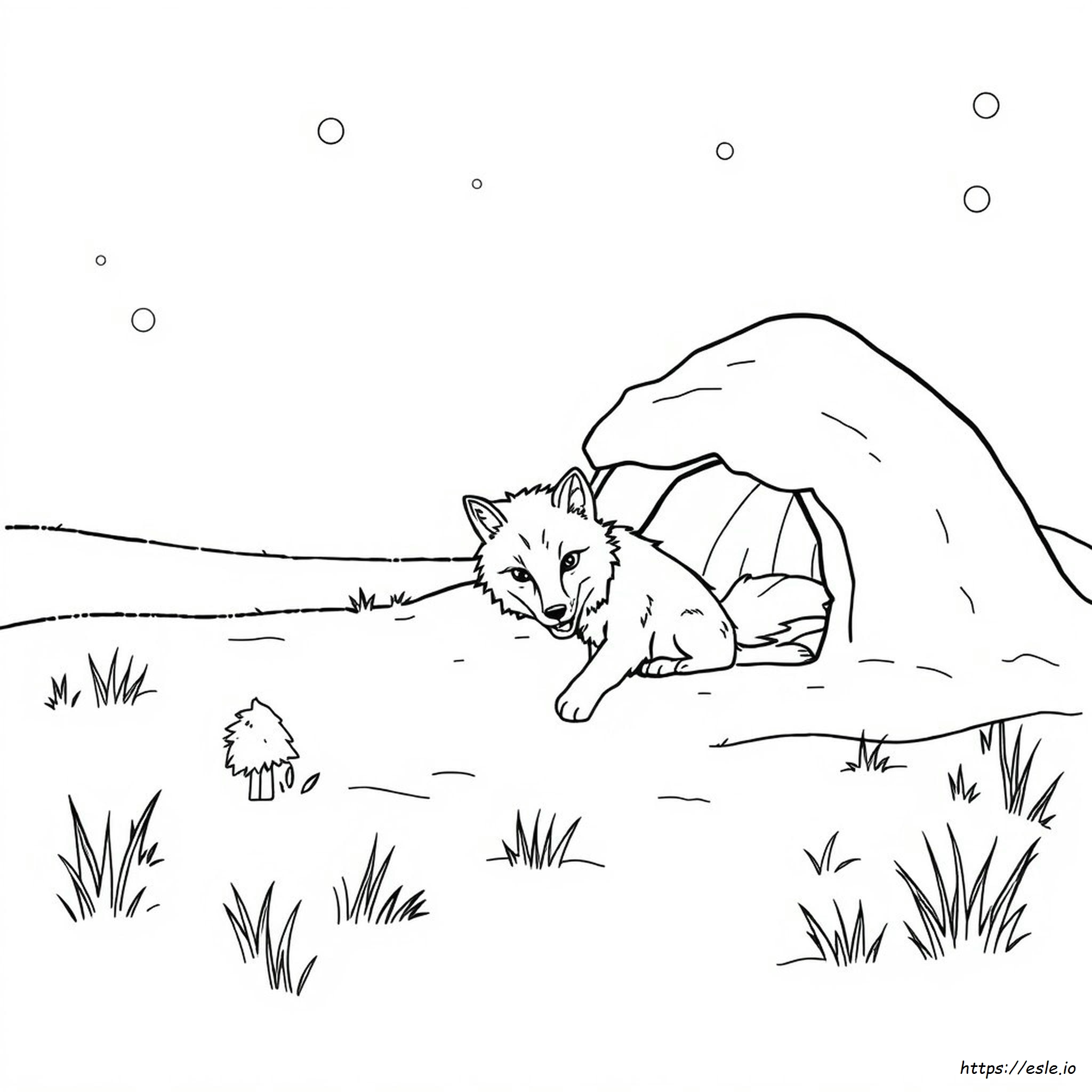 Wolf Pup Coloring Pages
