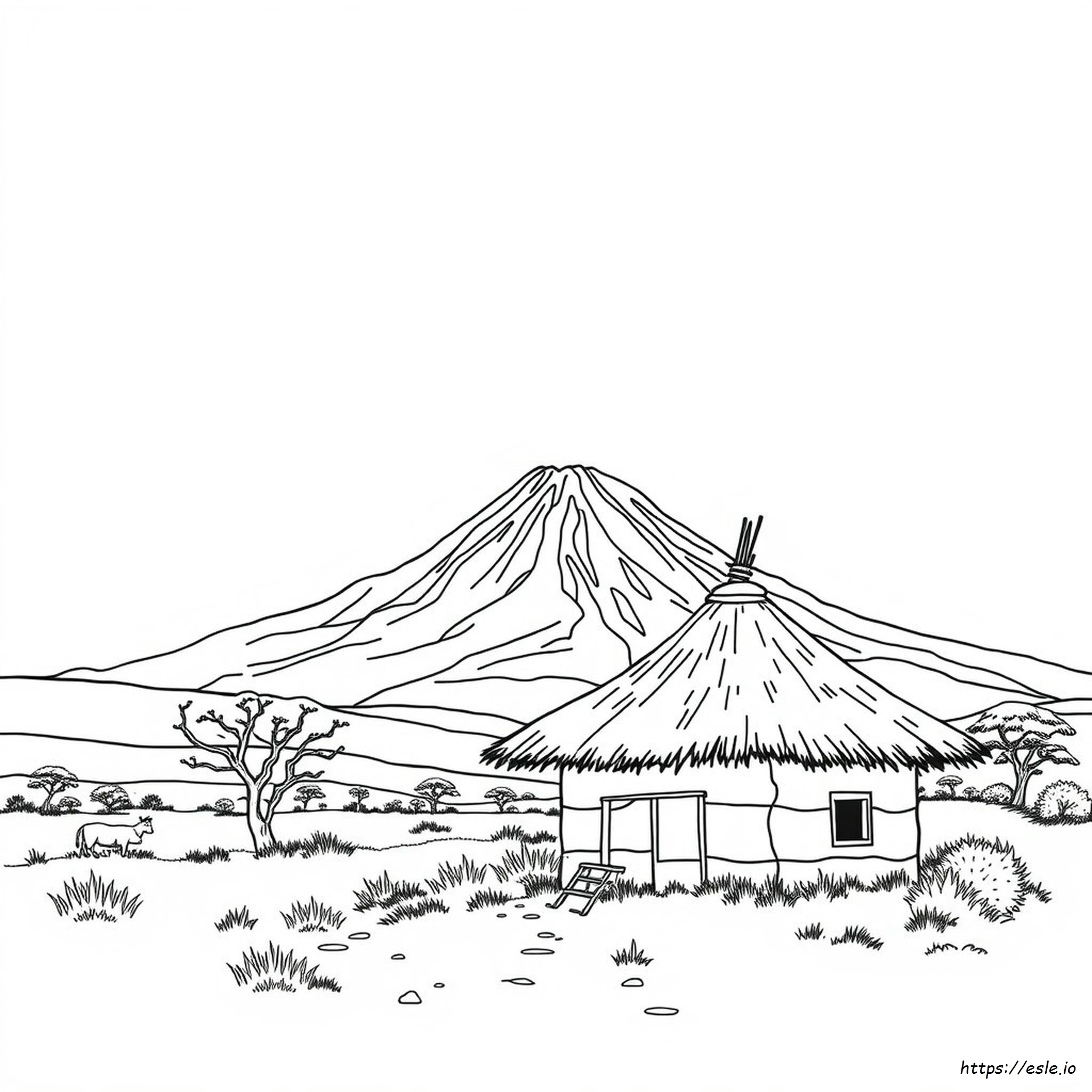 Páginas Para Colorear De Tanzania