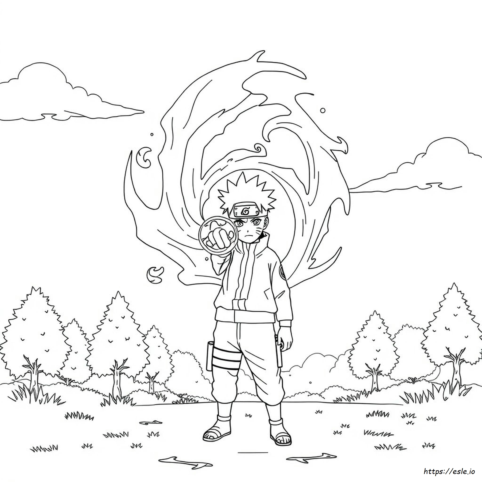 Páginas Para Colorear De Naruto Rasengan