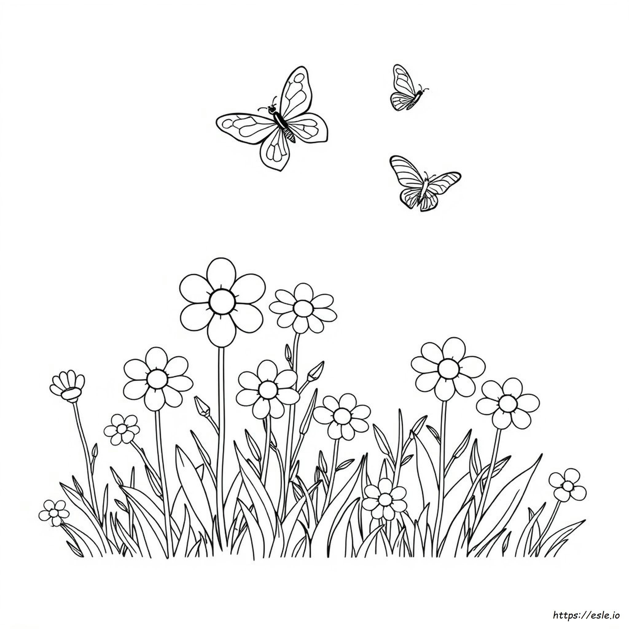 Páginas Para Colorear De Flores Lindas Para Imprimir