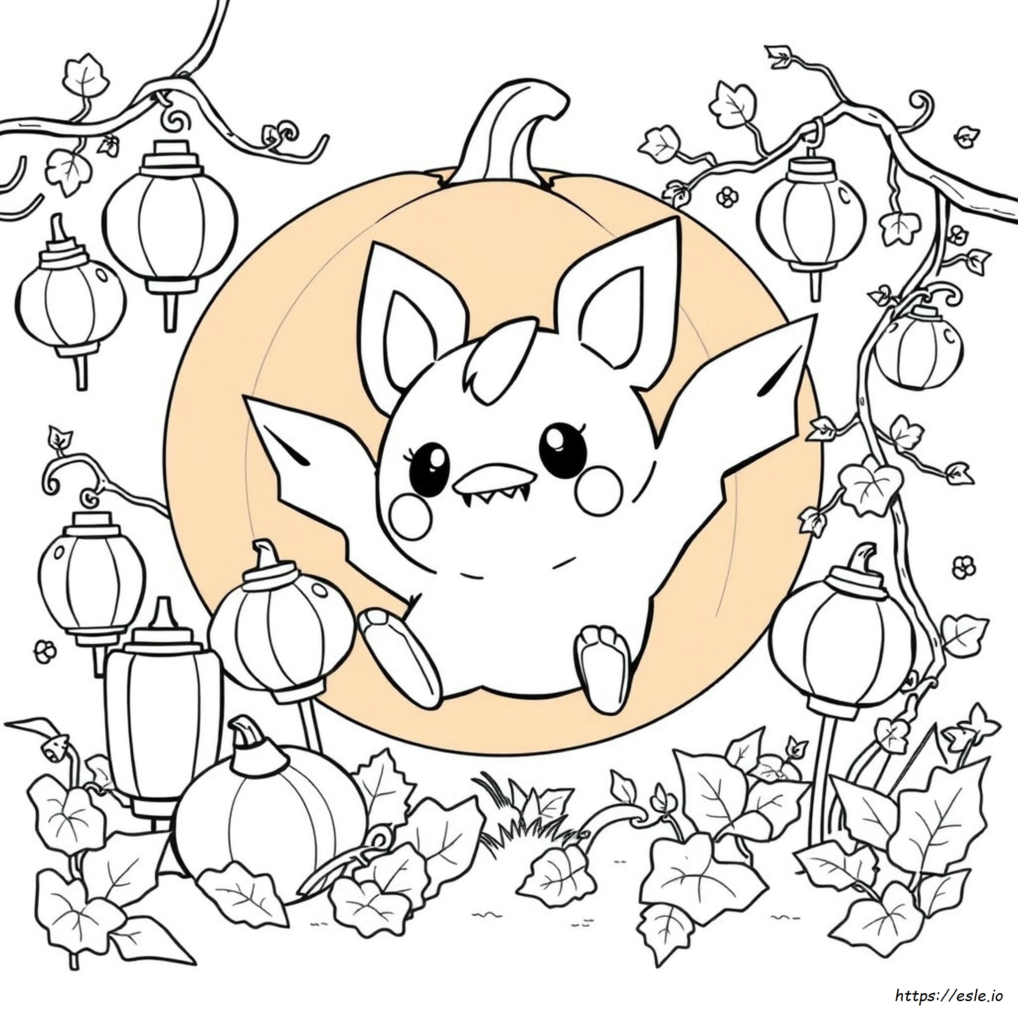 Pumpkinboo Pokémon Para Colorear