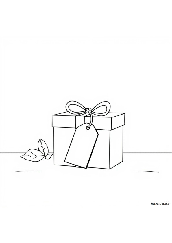 Kotak Hadiah Halaman Mewarnai