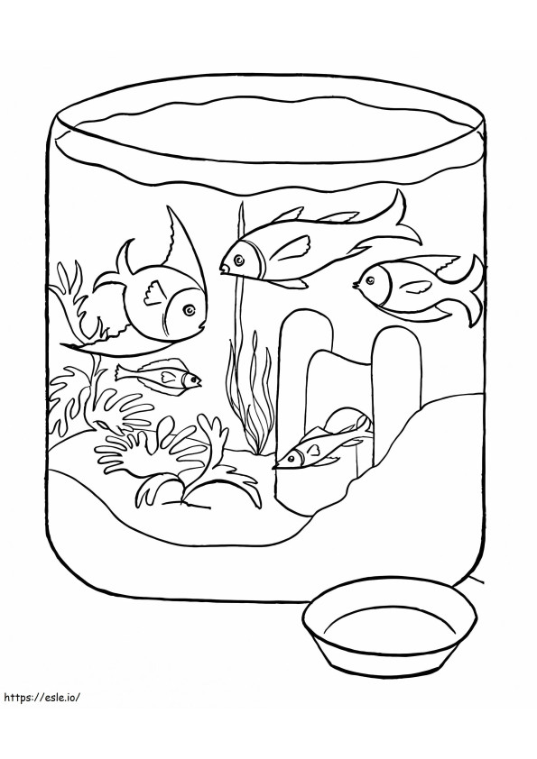 Fish Bowl To Print coloring page