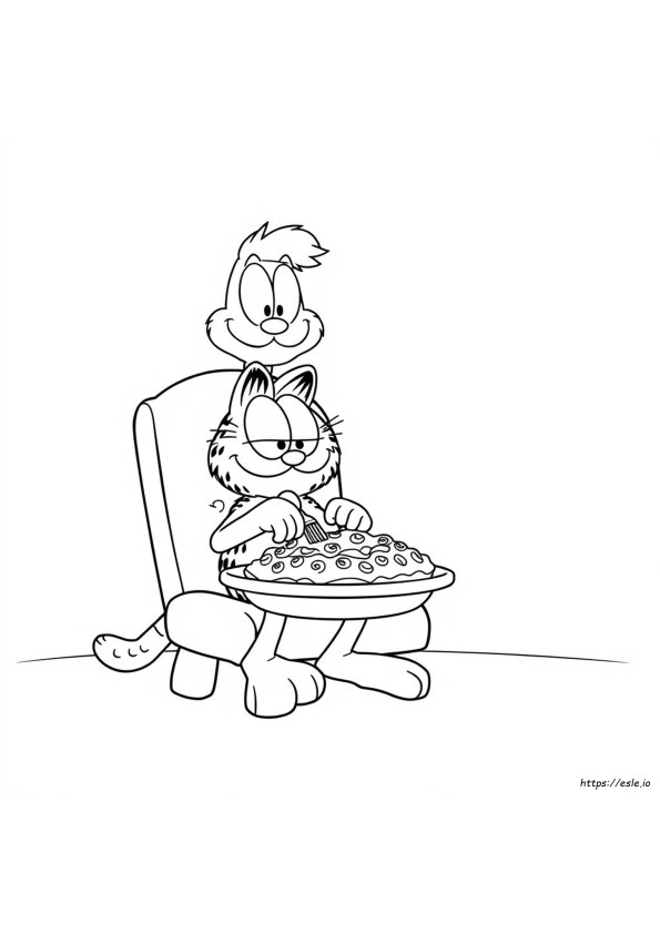 Halaman Mewarnai Film Garfield