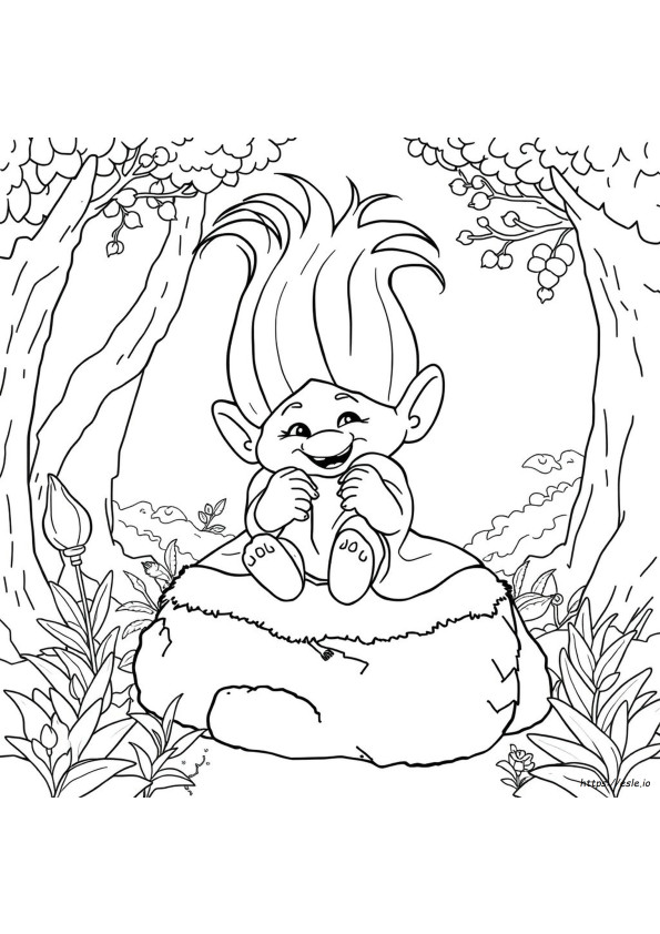 Trolls Velvet Gambar Mewarnai