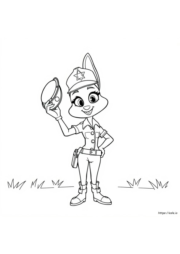 Judy Hopps Gambar Mewarnai