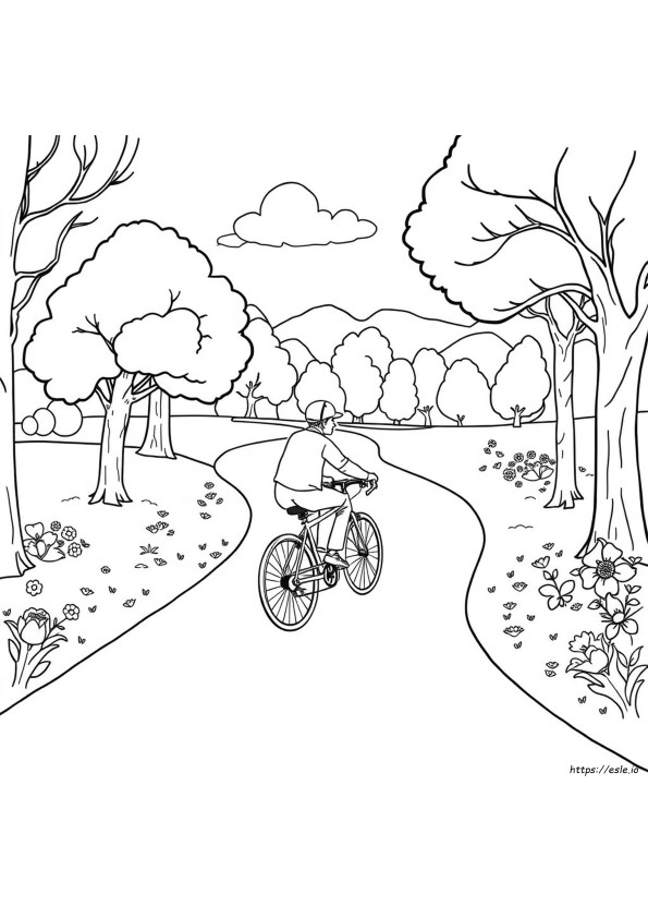 Gambar Mewarnai Sepeda Dapat Dicetak