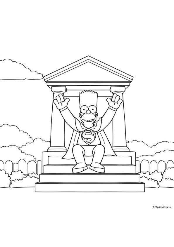Halaman Mewarnai Supreme Simpson