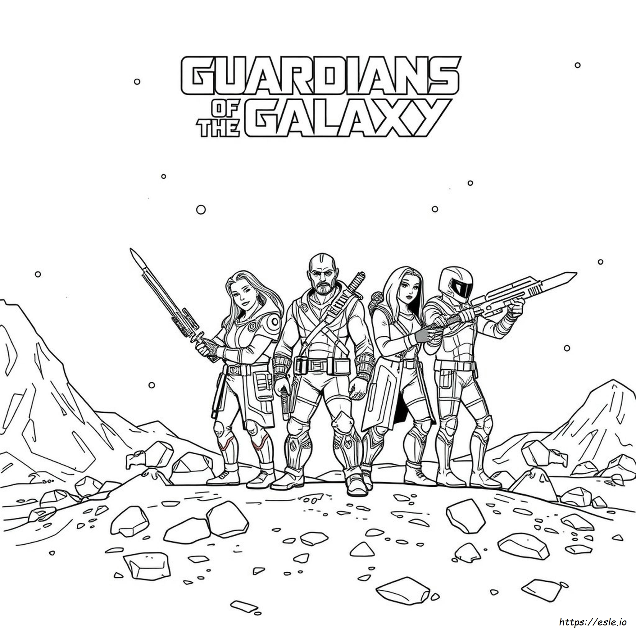 Guardianes De La Galaxia Para Colorear, Gratis