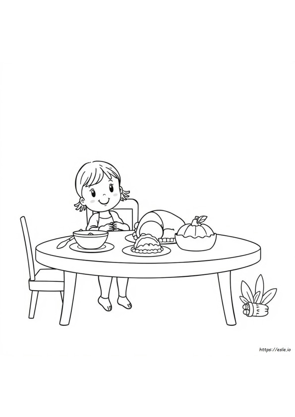 Gambar Mewarnai Hari Thanksgiving