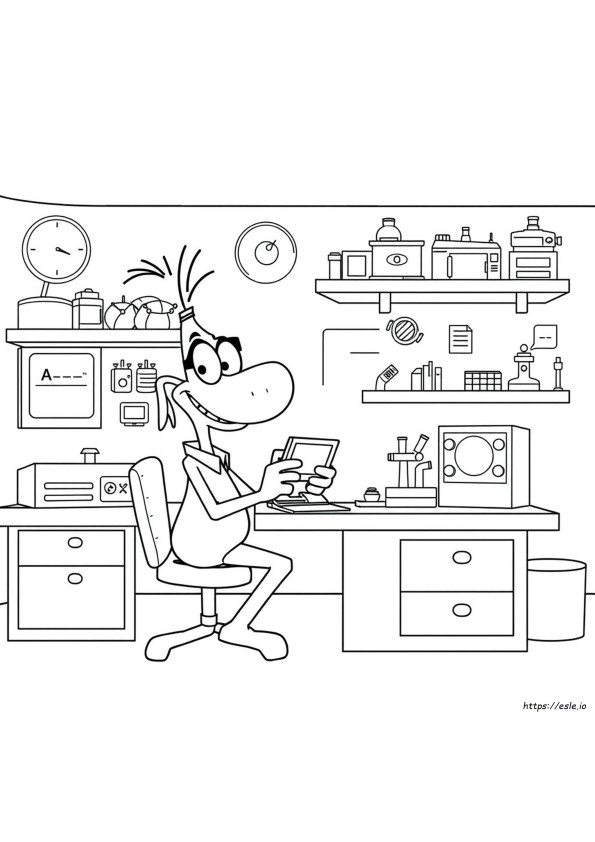 Doofenshmirtz Phineas Dan Ferb Gambar Mewarnai