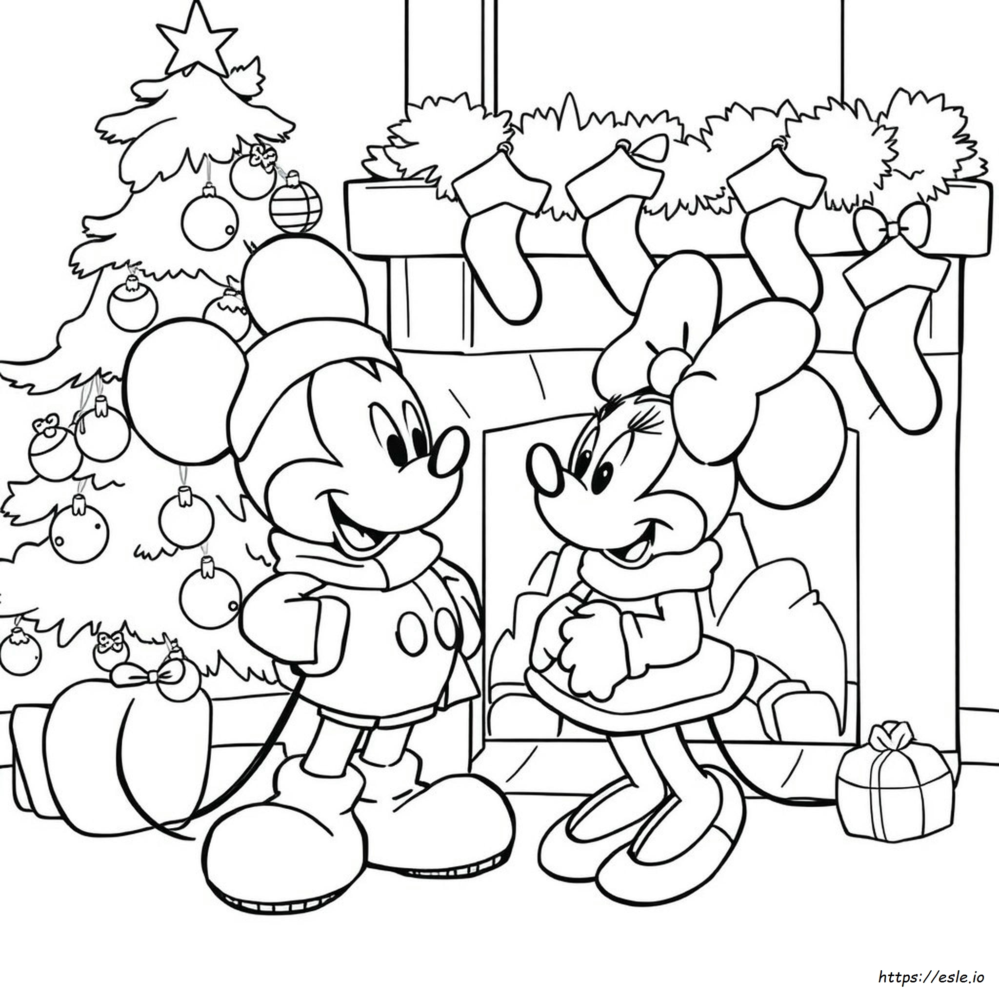 Páginas Para Colorear De Navidad De Disney