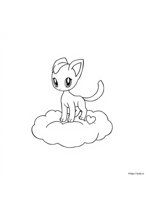 Gambar Mewarnai Mew