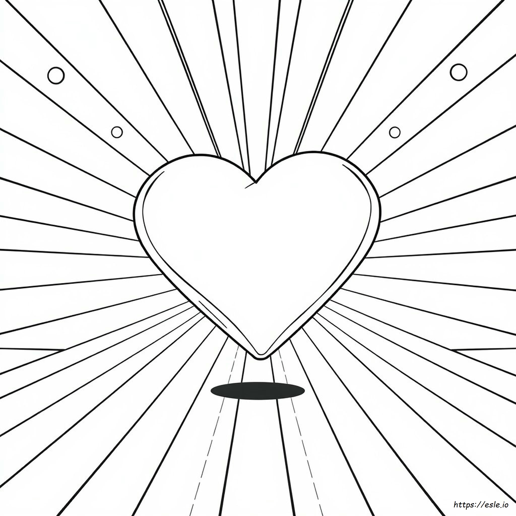 3D Heart Coloring Pages