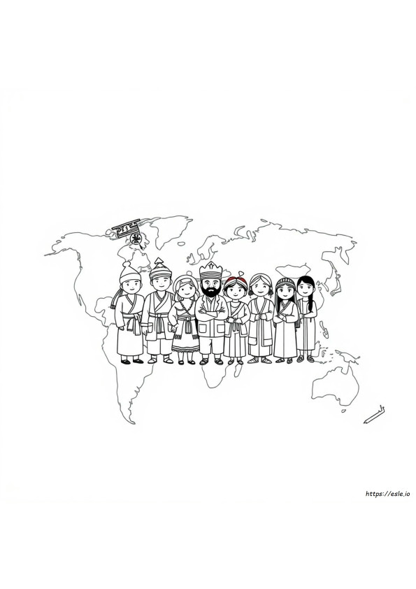Pagina Da Colorare Mese Degli Isolani Asiatici E Del Pacifico