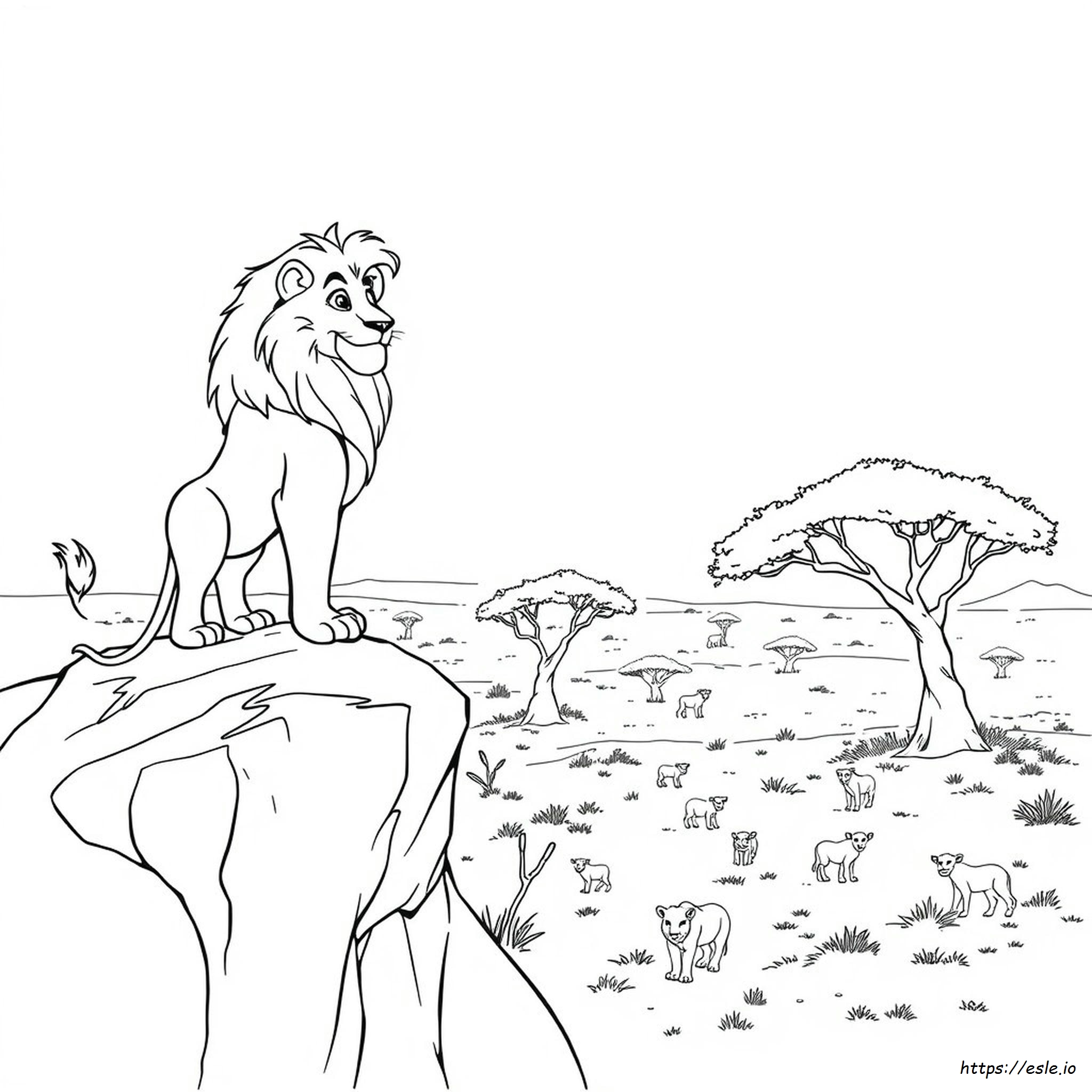 The Lion King Coloring Page