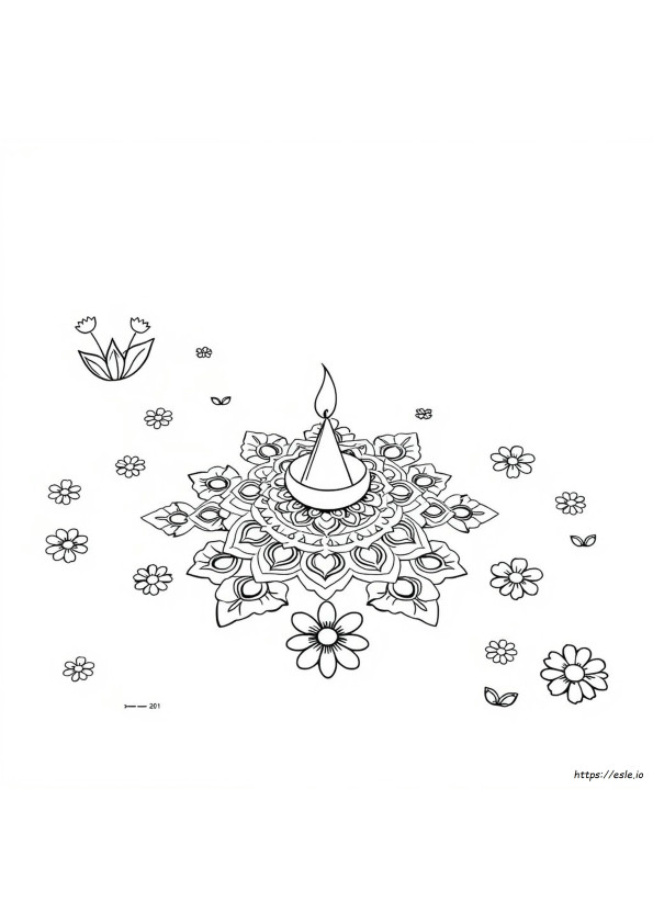 Ilmaiset Rangoli Värityskuvat