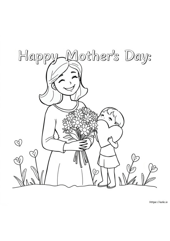 Selamat Hari Ibu Mewarnai Gambar