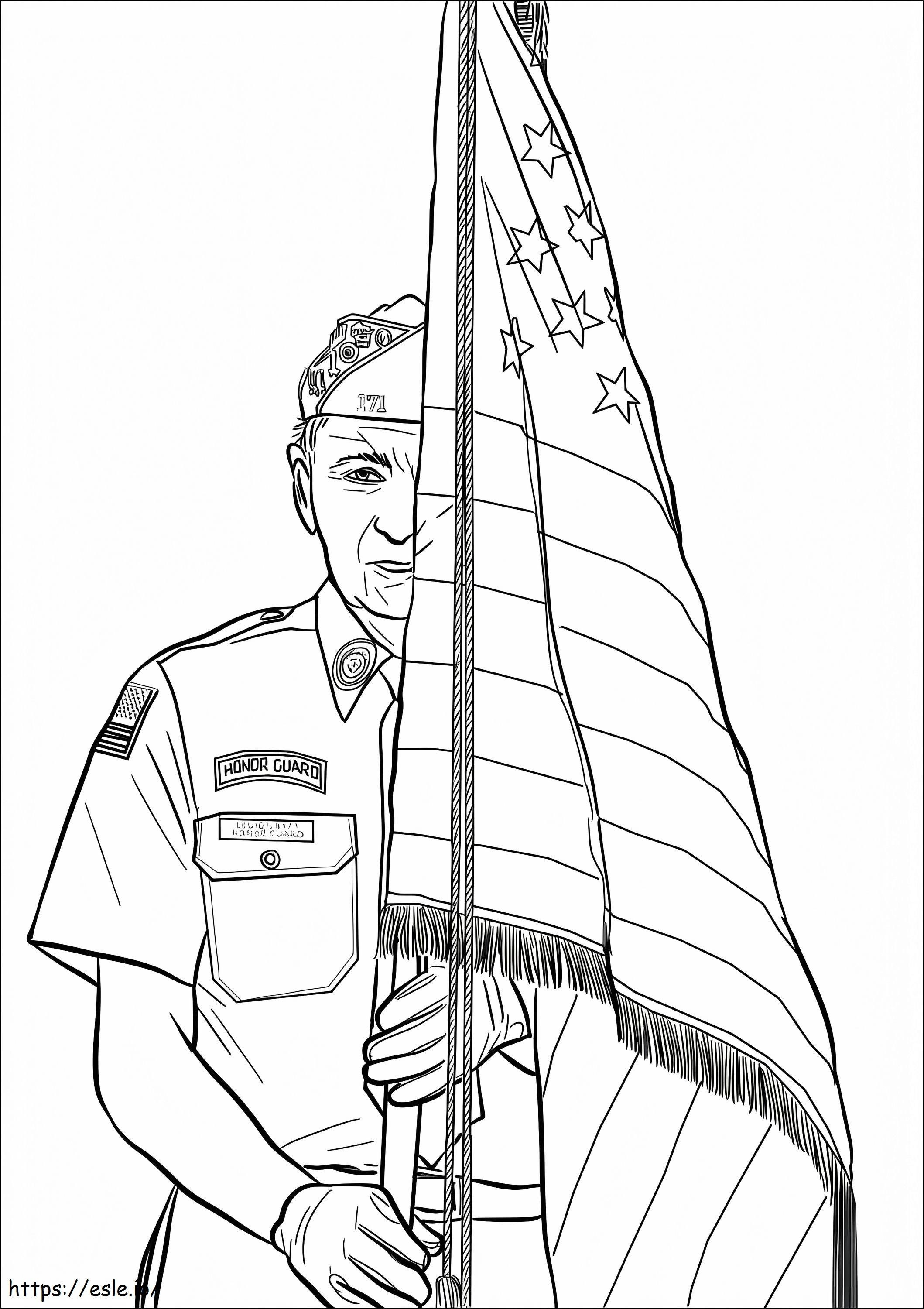 Honor Guard coloring page