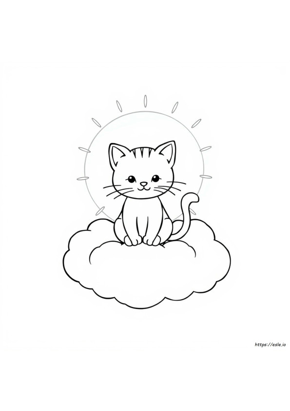 Gambar Mewarnai Kucing Untuk Anak-Anak