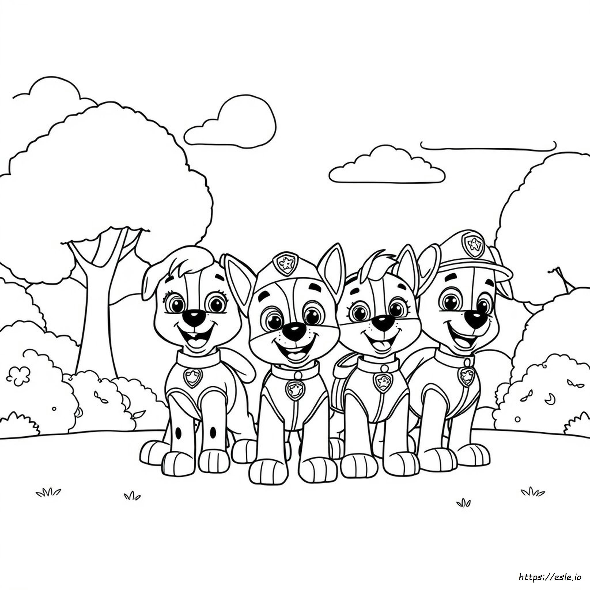 Personajes De La Patrulla Canina Para Colorear
