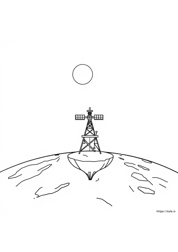 Satellite Coloring Page