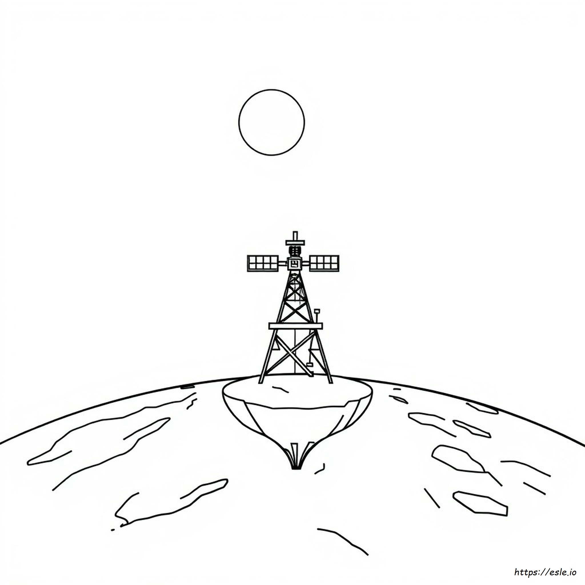 Satellite Coloring Page