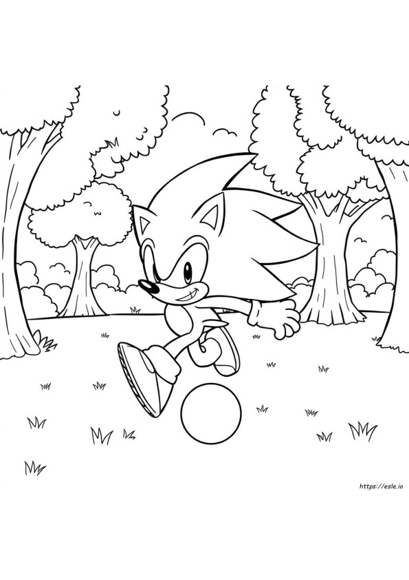 Coloring Pages Sonic Hedgehog